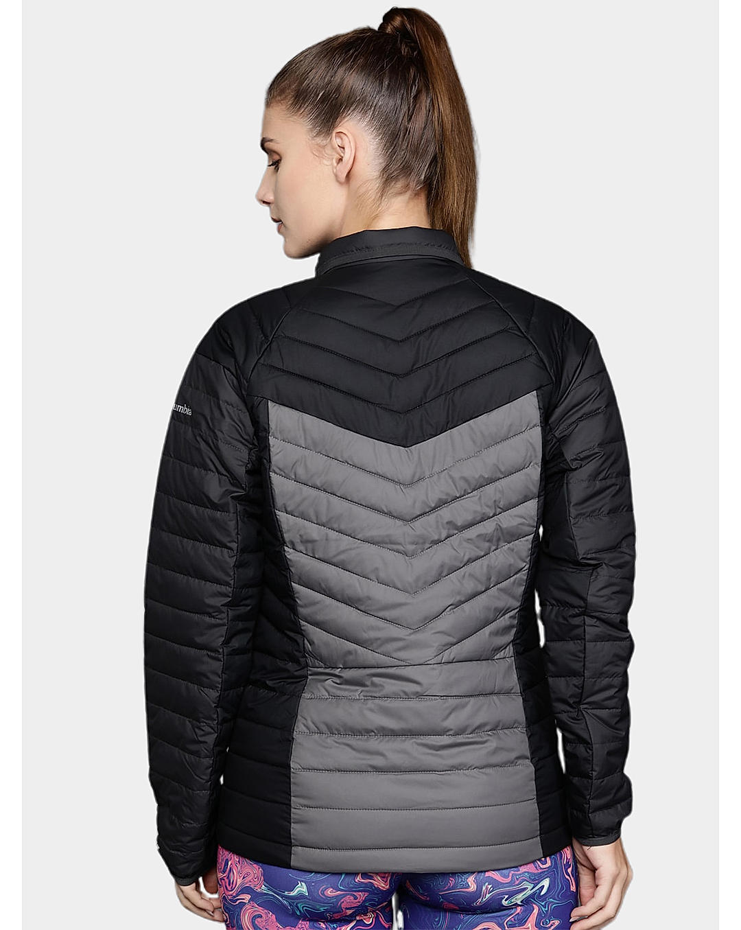 Columbia Womens Grey Omni-Heat Reflective Powder Lite II Full Zip Jacket