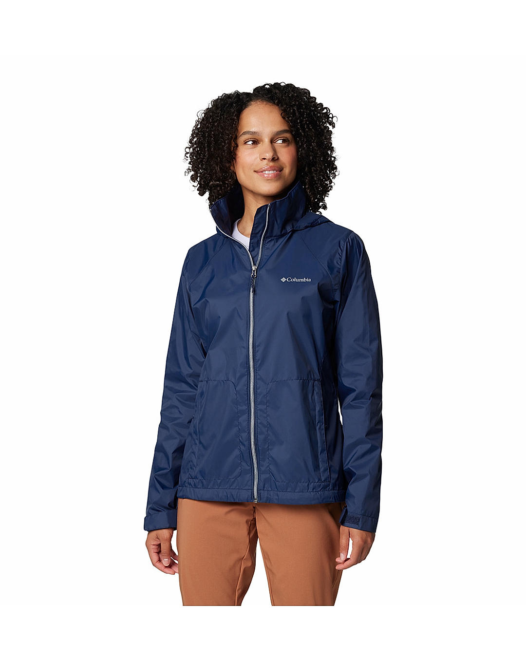 Columbia Womens Navy Omni-Shield Switchback IV Water Repellent Jacket