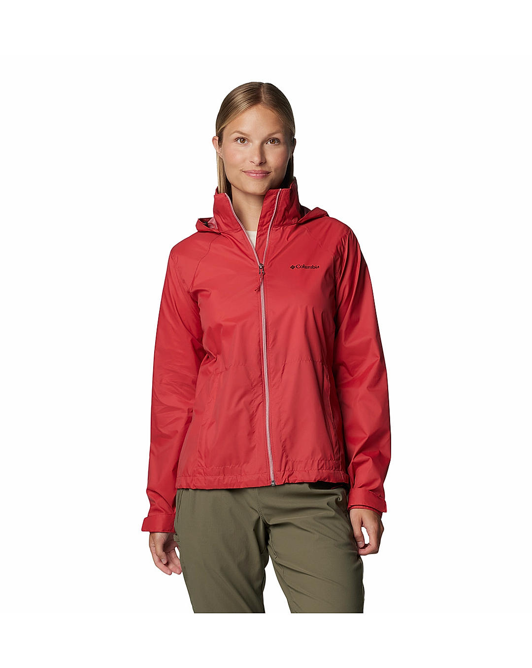 Columbia Womens Red Omni-Shield Switchback IV Water Repellent Jacket