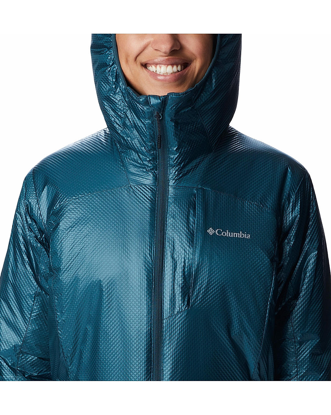 Columbia Womens Navy Omni-Heat Infinity Arch Rock Double Wall Elite Mid Jacket