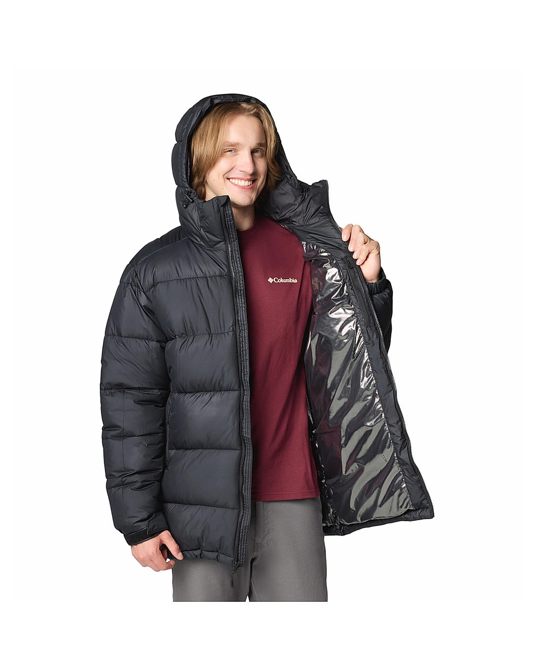 Buy Columbia Mens Black Omni Heat Reflective Pike Lake Parka Jacket Online at Adventuras 538629