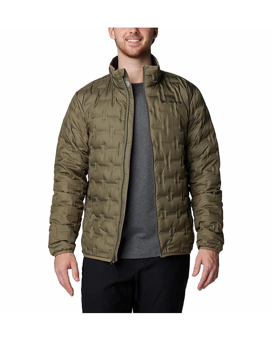 Columbia Mens Green Omni-Heat Reflective Delta Ridge II Down Jacket