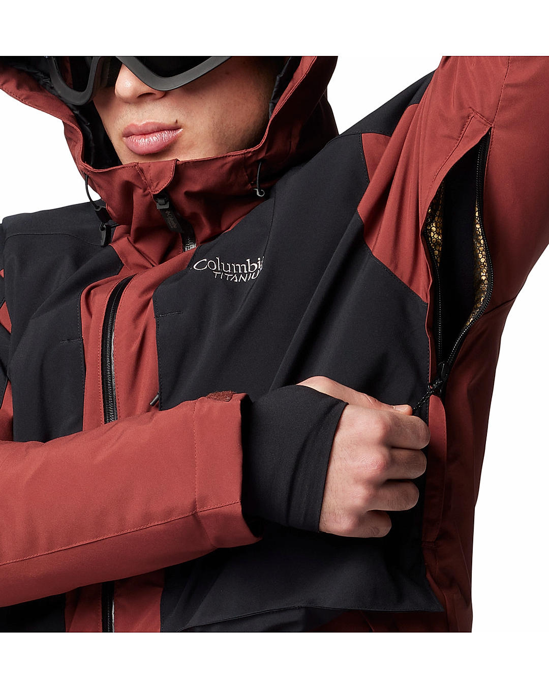 Columbia Mens Red Omni-Heat Infinity Highland Summit II Jacket