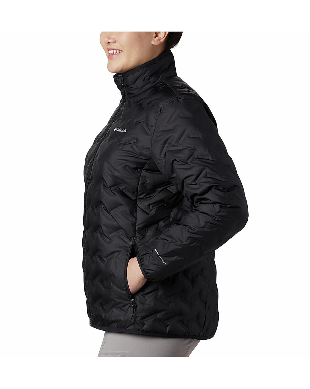 Columbia Womens Black Omni-Heat Reflective Delta Ridge Down Jacket