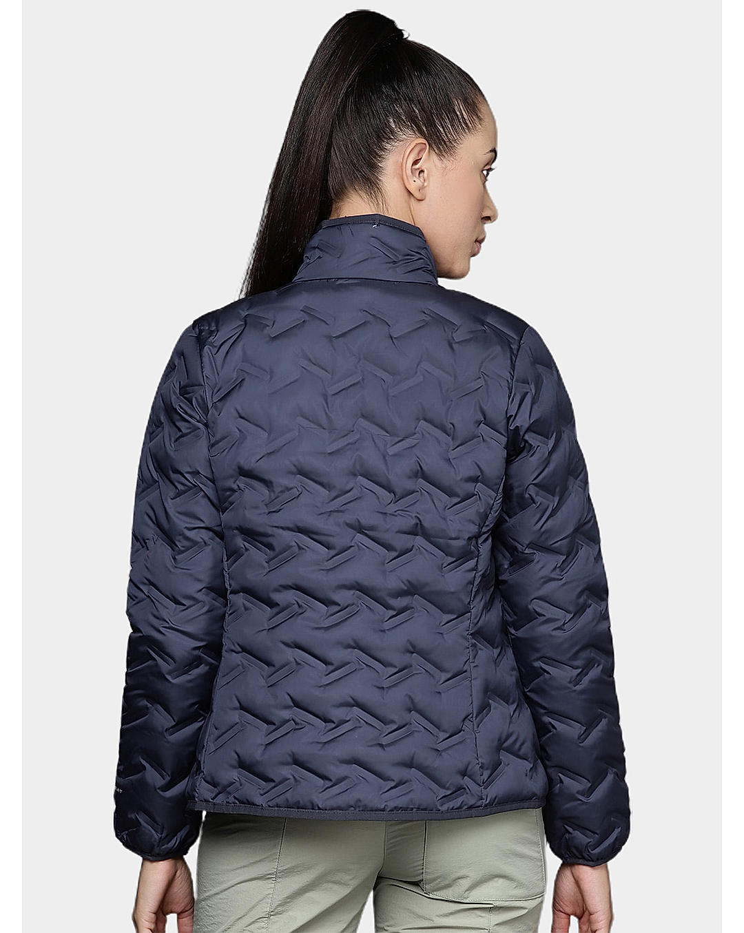 Columbia Womens Navy Omni-Heat Reflective Delta Ridge Down Jacket