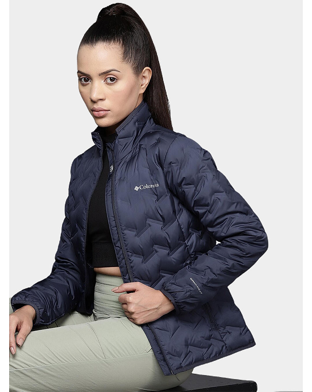 Buy Columbia Women Blue Delta Ridge Down Jacket Online at Adventuras 508609
