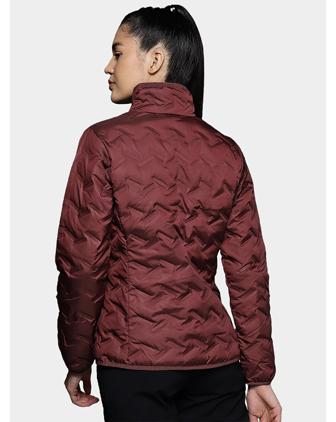 Columbia Womens Maroon Omni-Heat Reflective Delta Ridge Down Jacket