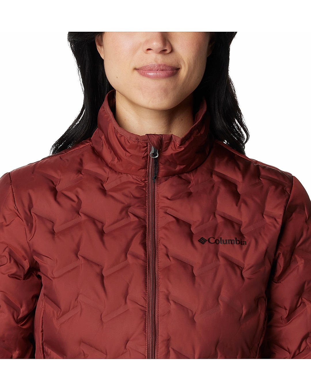 Columbia Womens Red Omni-Heat Reflective Delta Ridge Down Jacket