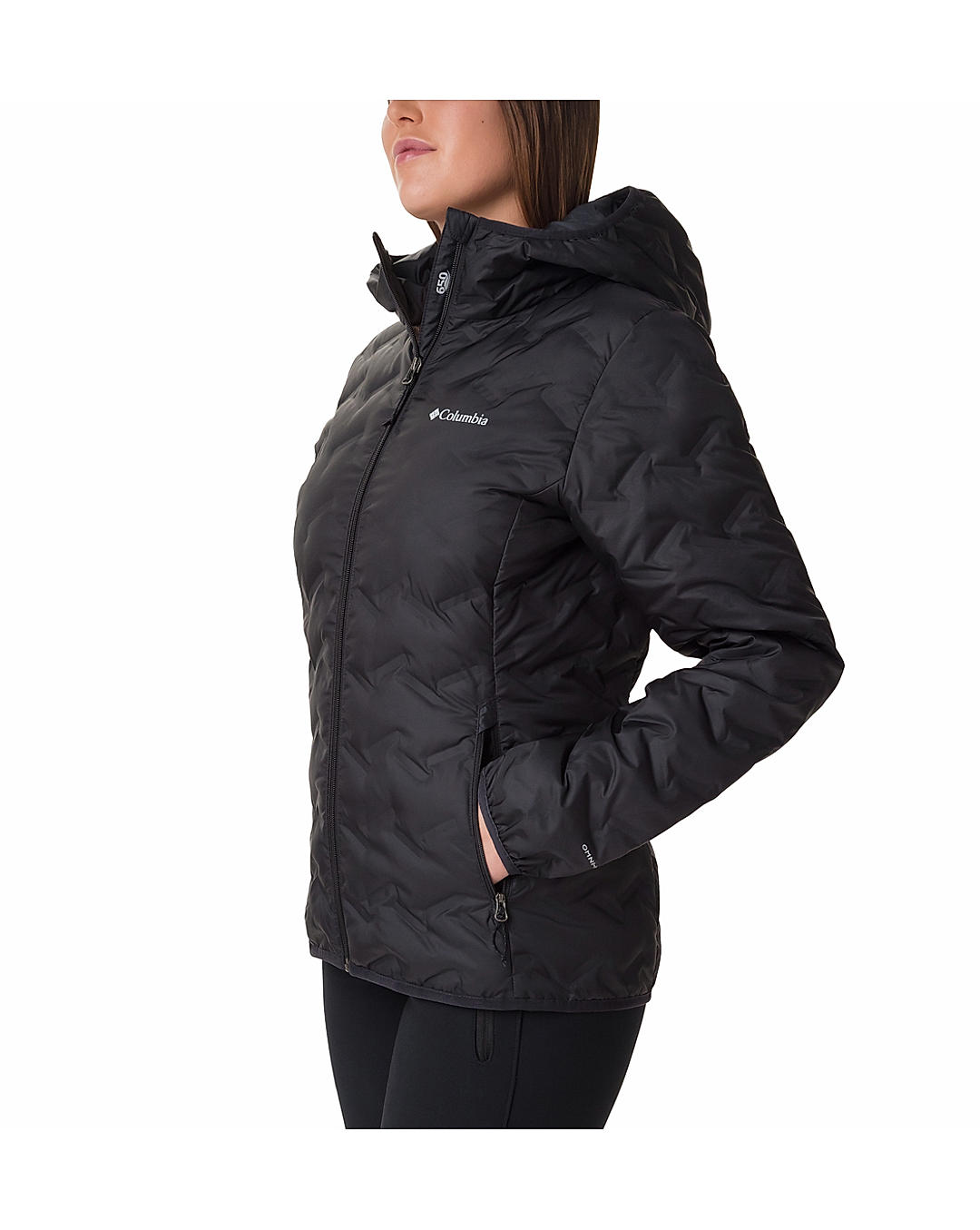 Columbia Womens Black Omni-Heat Reflective Delta Ridge Down Jacket