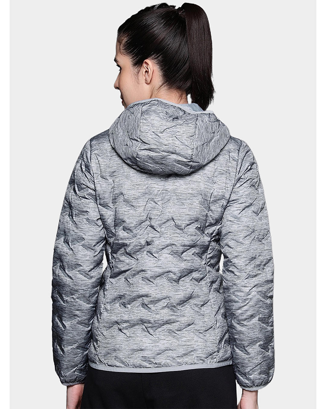 Columbia Womens Grey Omni-Heat Reflective Delta Ridge Down Jacket