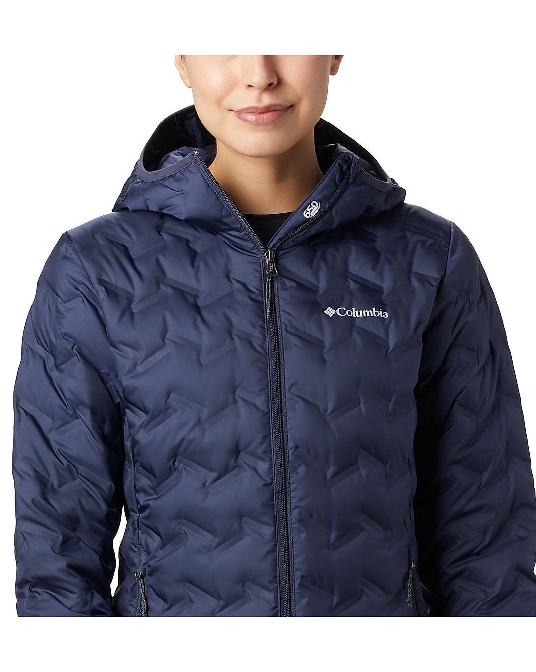 Columbia Womens Blue Omni-Heat Reflective Delta Ridge Down Jacket