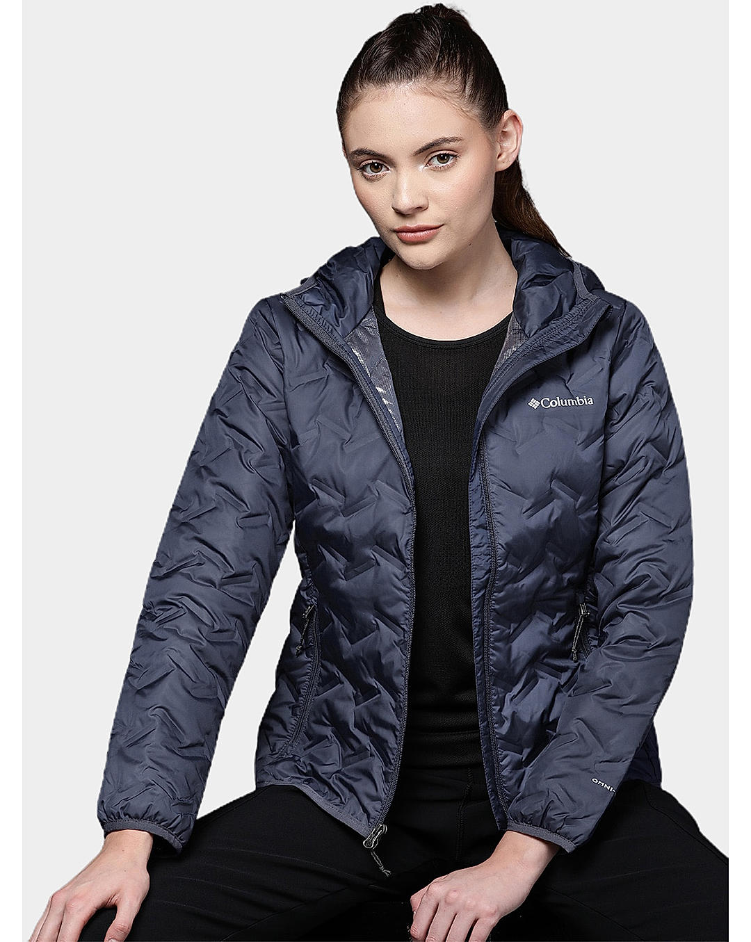 Columbia Womens Blue Omni-Heat Reflective Delta Ridge Down Jacket