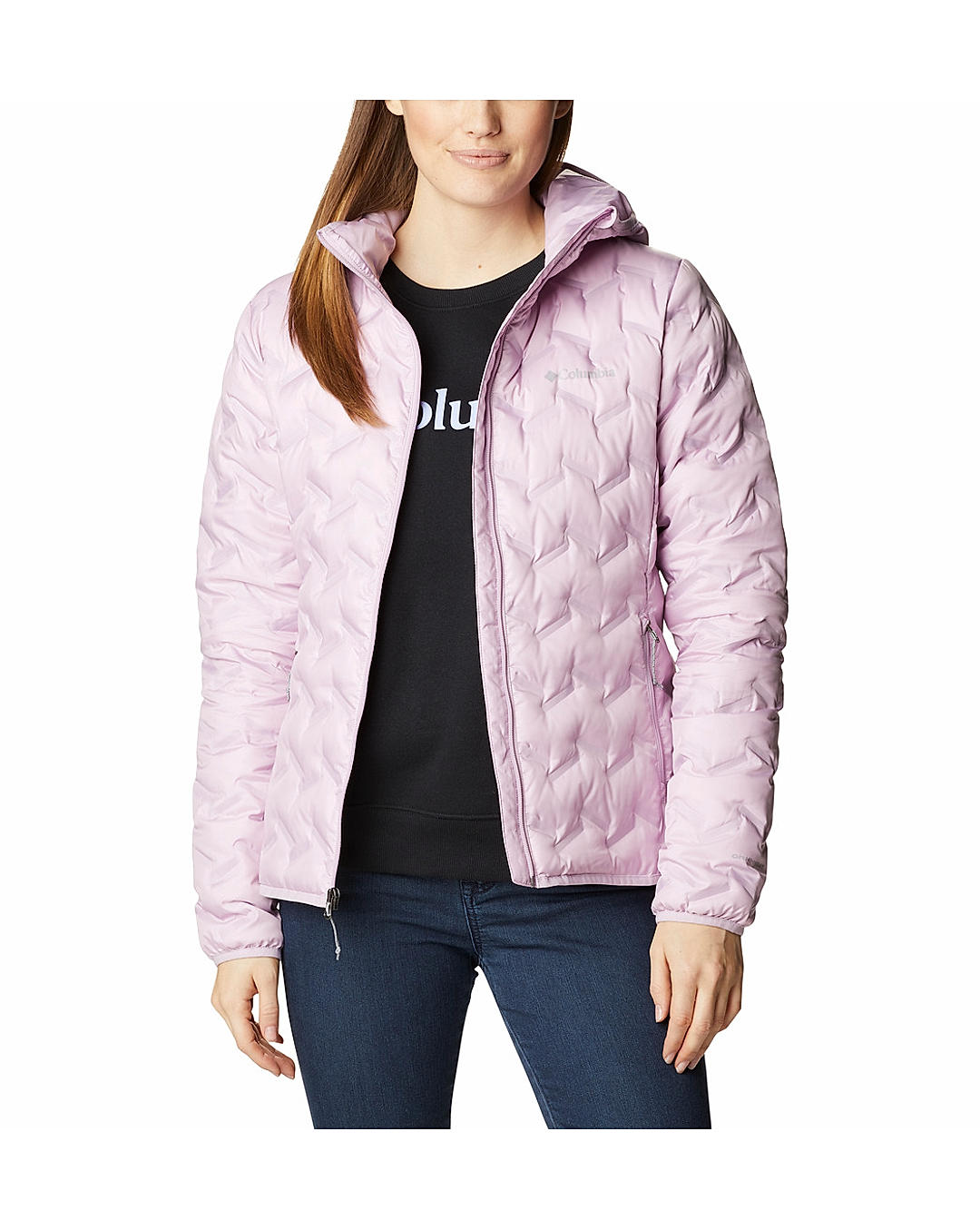 Columbia Womens Purple Omni-Heat Reflective Delta Ridge Down Jacket