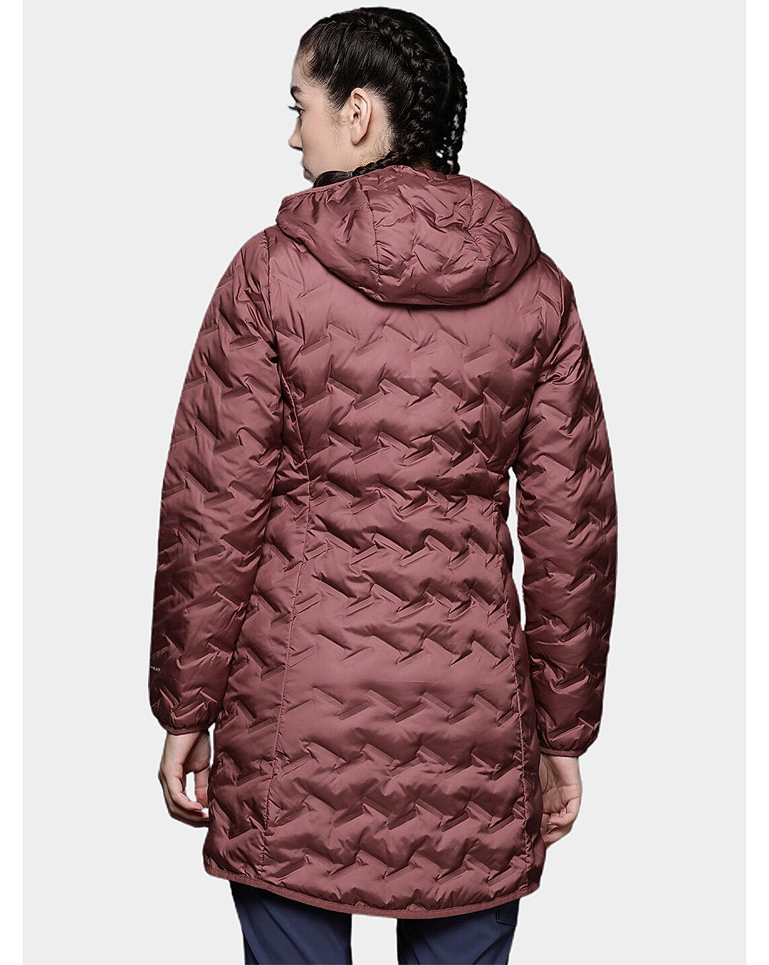 Columbia Womens Red Omni-Heat Reflective Delta Ridge Long Down Jacket