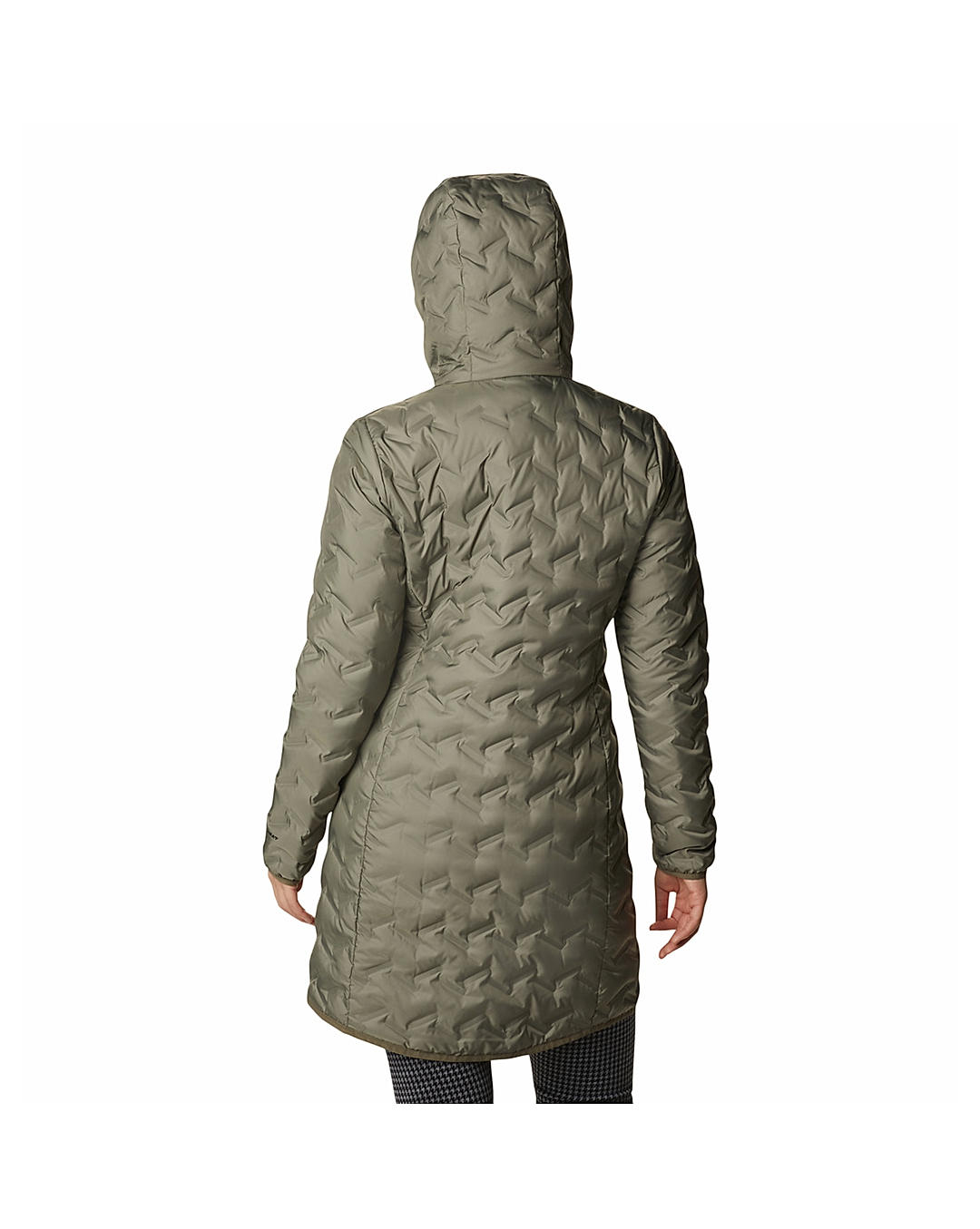 Columbia Womens Olive Omni-Heat Reflective Delta Ridge II Long Down Jacket