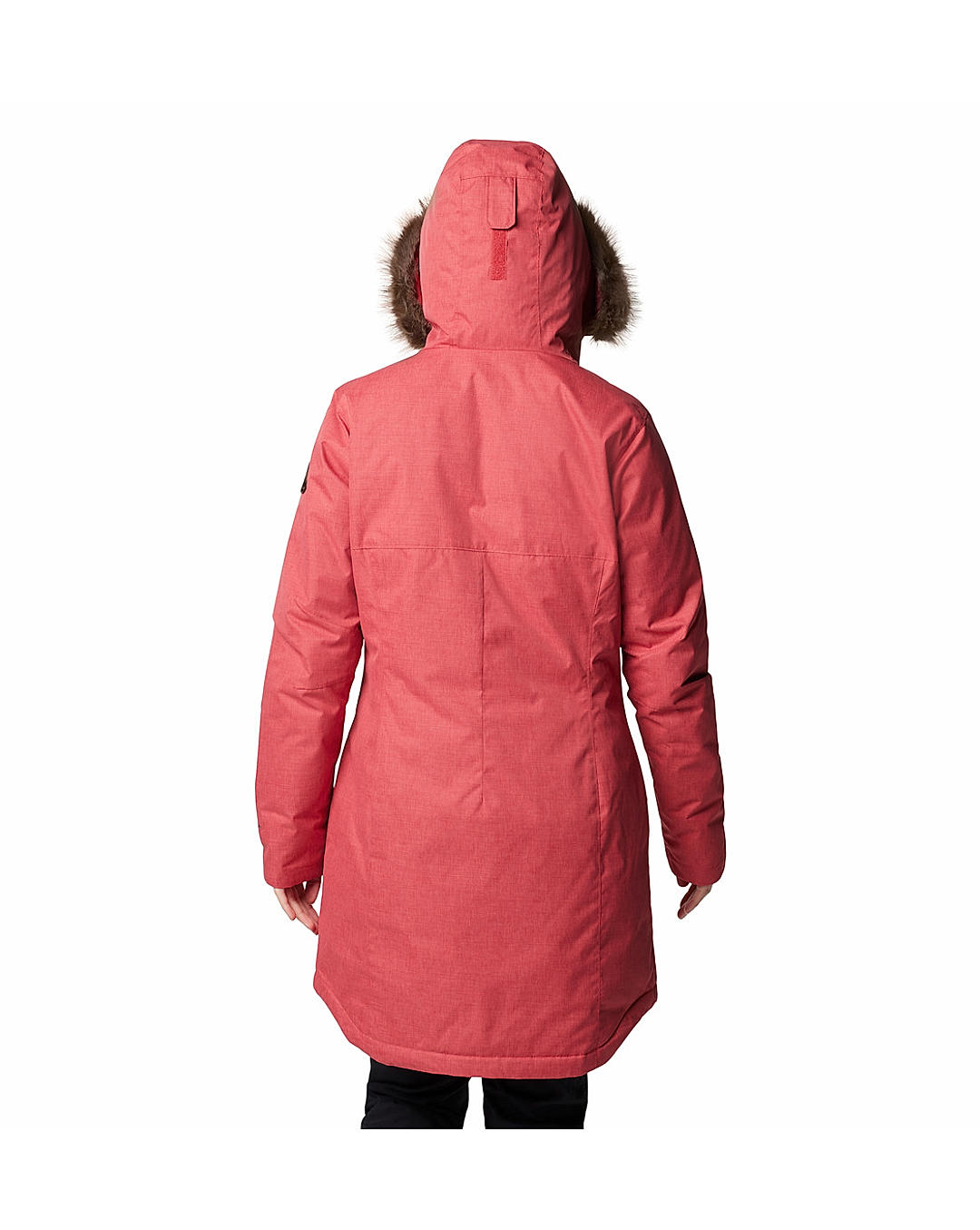 Columbia Womens Pink Omni-Heat Reflective Suttle Mountain Long Insulated Jacket