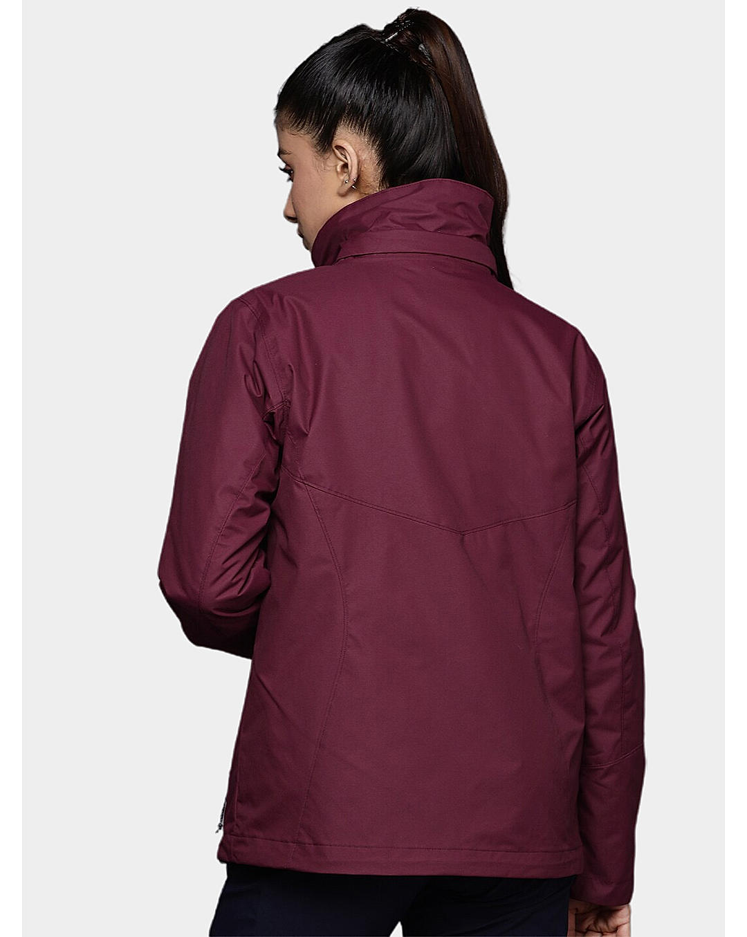 Columbia Womens Red Omni-Heat Reflective Bugaboo II Fleece Interchange Jacket