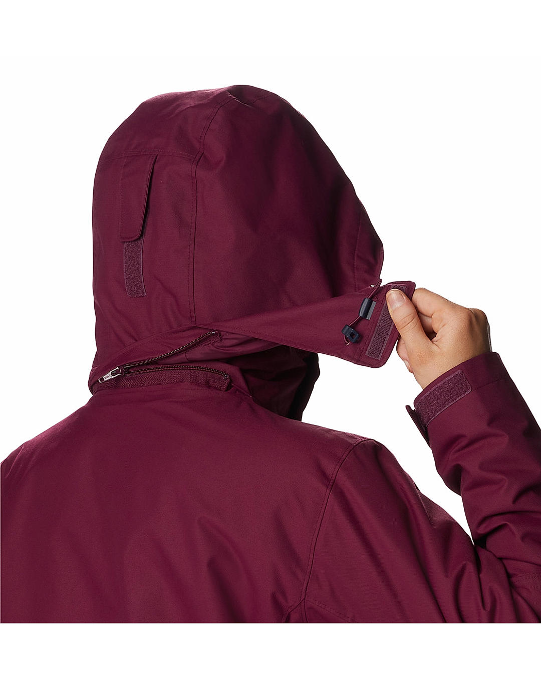 Columbia Womens Red Omni-Heat Reflective Bugaboo II Fleece Interchange Jacket