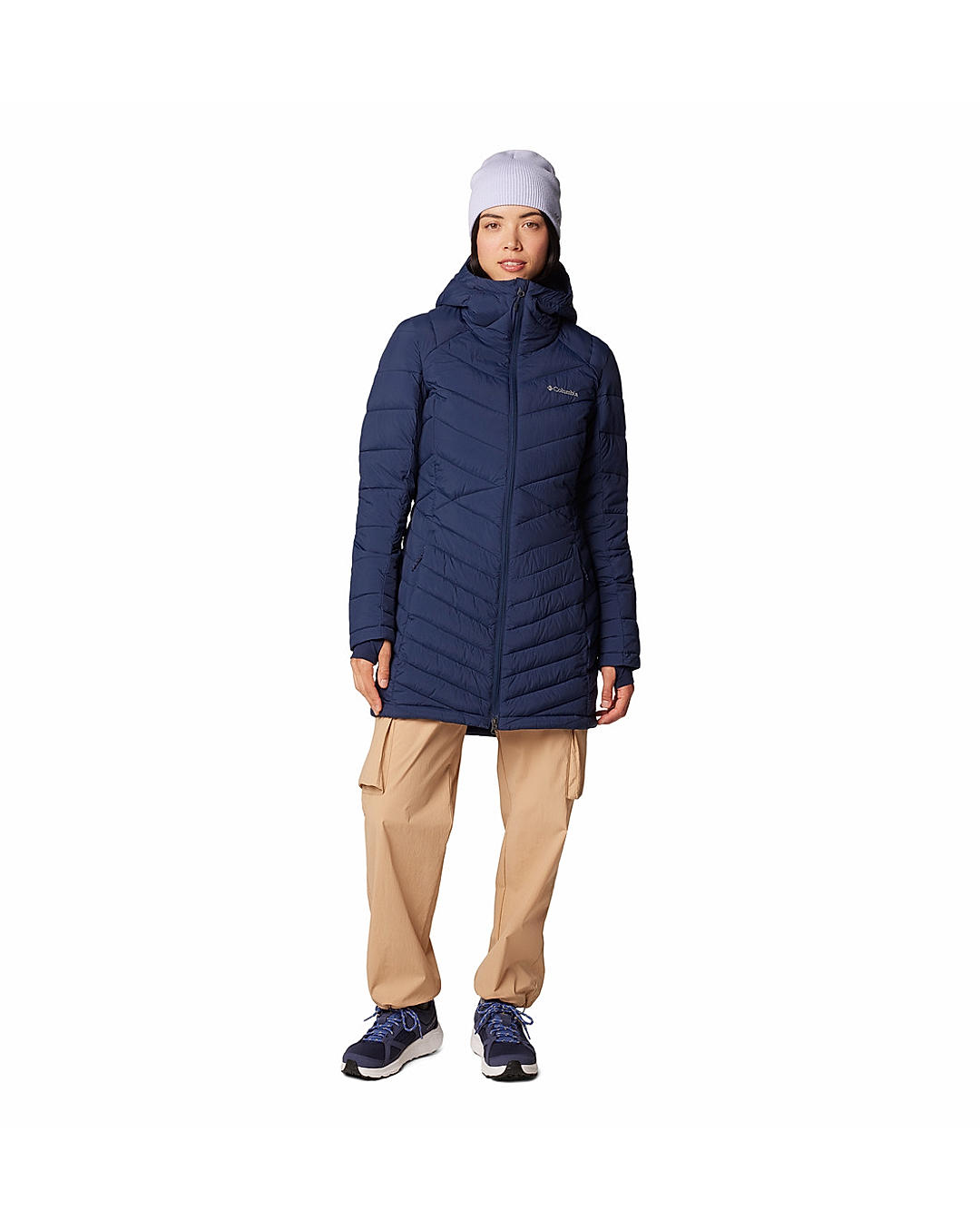 Columbia Womens Navy Omni-Heat Infinity Joy Peak II Mid Jacket