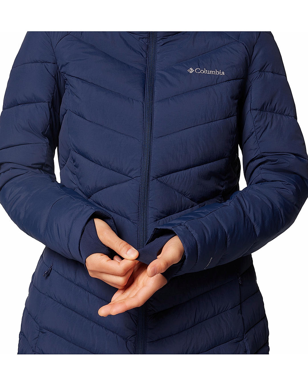 Columbia Womens Navy Omni-Heat Infinity Joy Peak II Mid Jacket