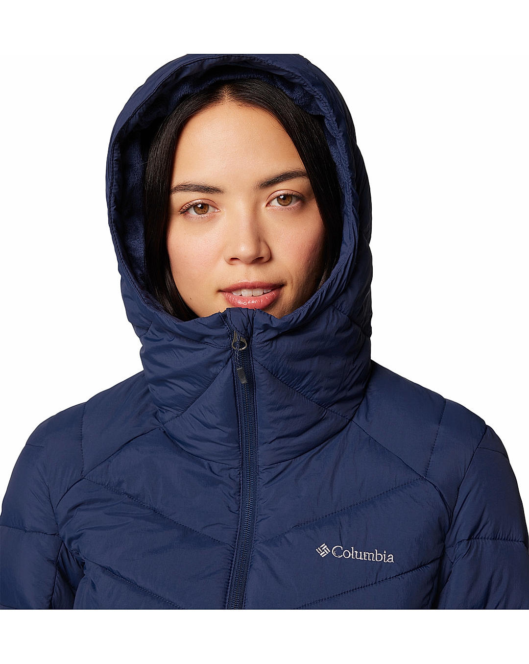 Columbia Womens Navy Omni-Heat Infinity Joy Peak II Mid Jacket