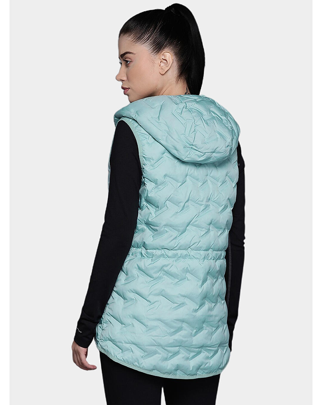 Columbia Women Blue Delta Ridge Hooded Vest Jacket 