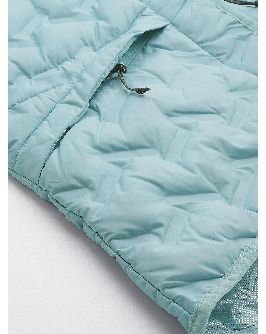 Columbia Women Blue Delta Ridge Hooded Vest Jacket 