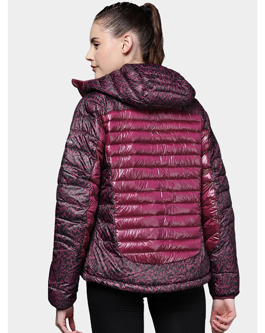 Columbia Womens Maroon Omni-Heat Infinity Labyrinth Loop Jacket