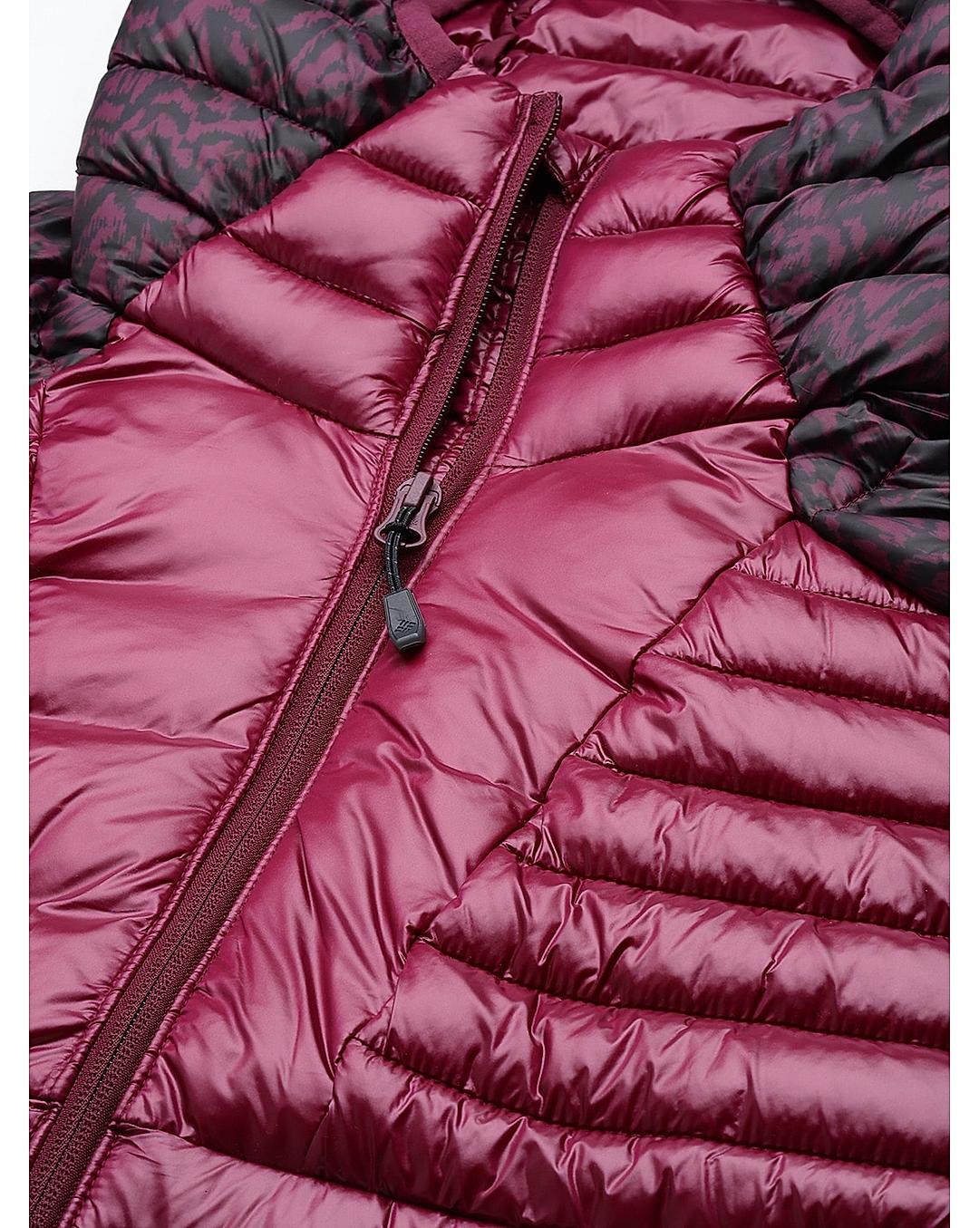Columbia Womens Maroon Omni-Heat Infinity Labyrinth Loop Jacket