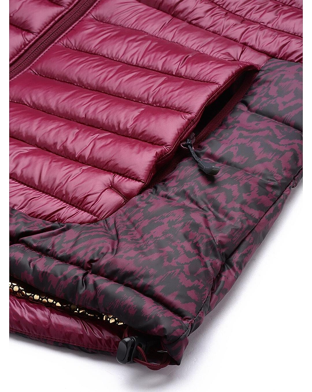 Columbia Womens Maroon Omni-Heat Infinity Labyrinth Loop Jacket