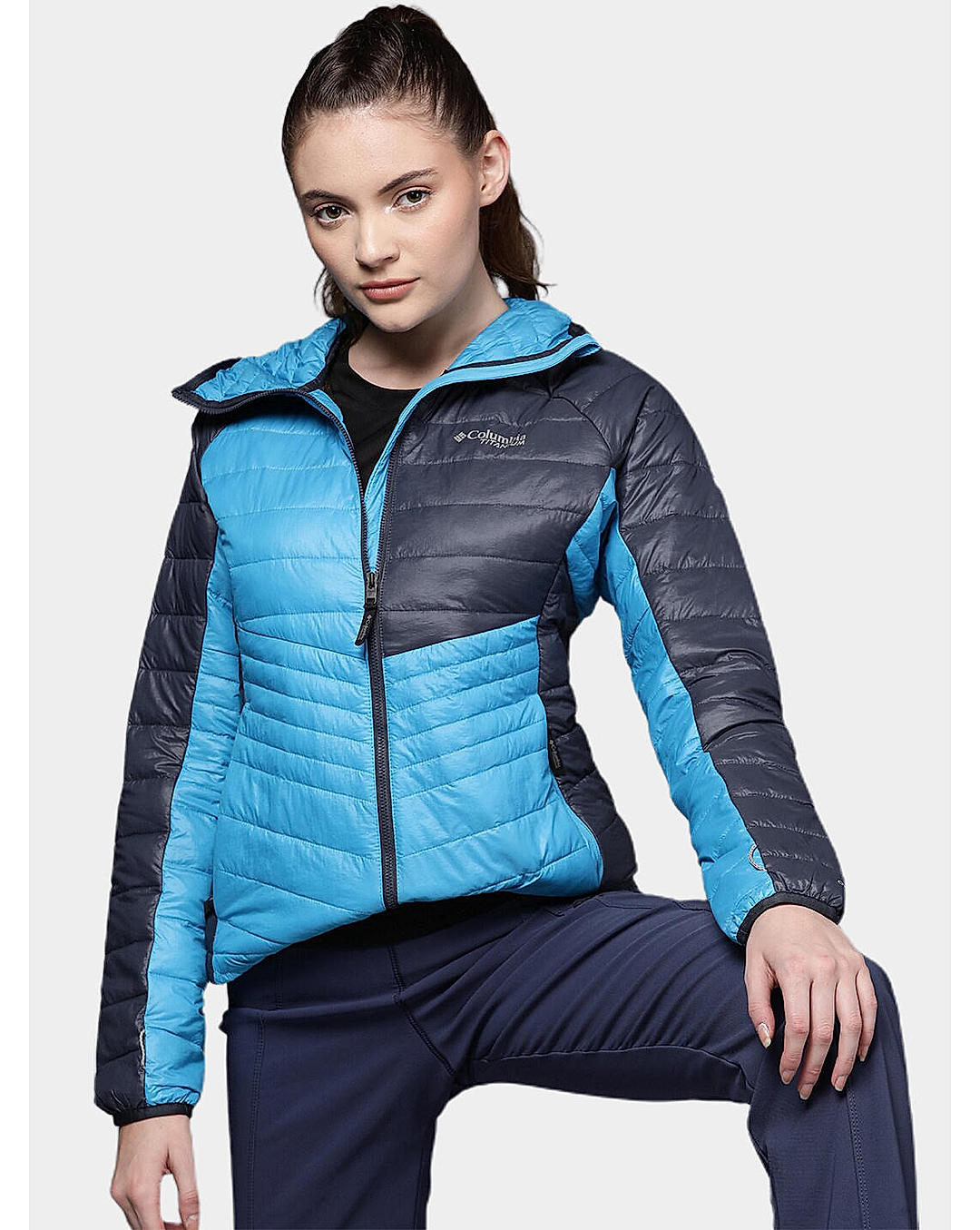 Columbia Womens Blue Omni-Heat Infinity Platinum Peak Jacket