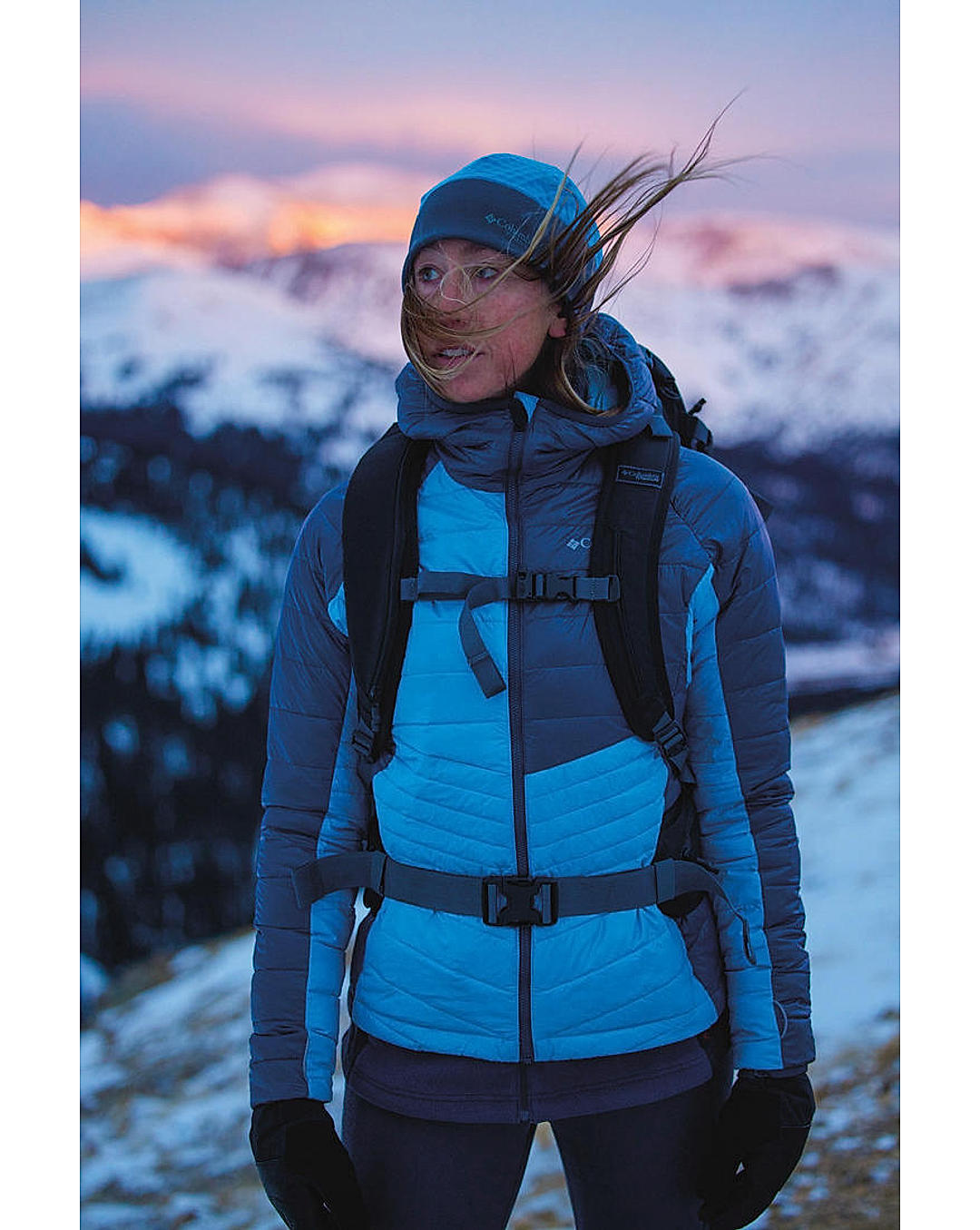 Columbia Womens Blue Omni-Heat Infinity Platinum Peak Jacket