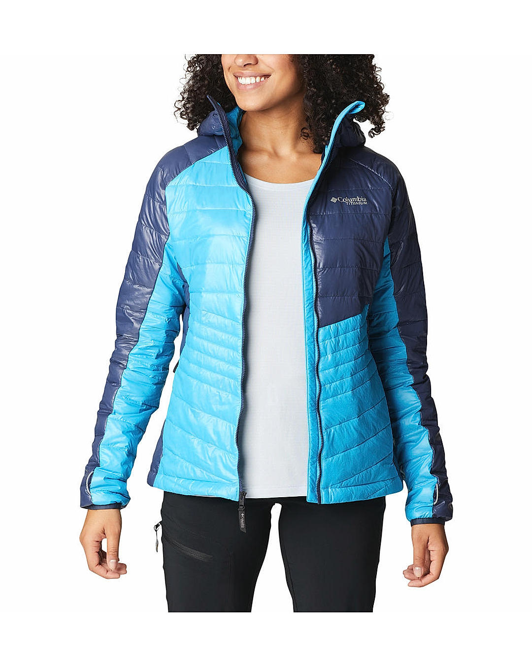 Columbia Womens Blue Omni-Heat Infinity Platinum Peak Jacket