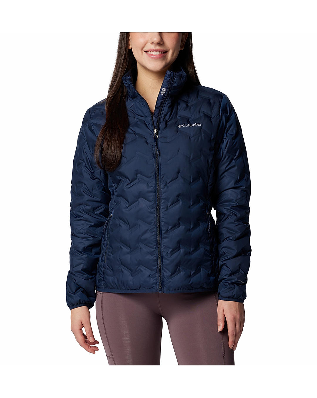 Columbia Womens Navy Omni-Heat Reflective Delta Ridge II Down Jacket