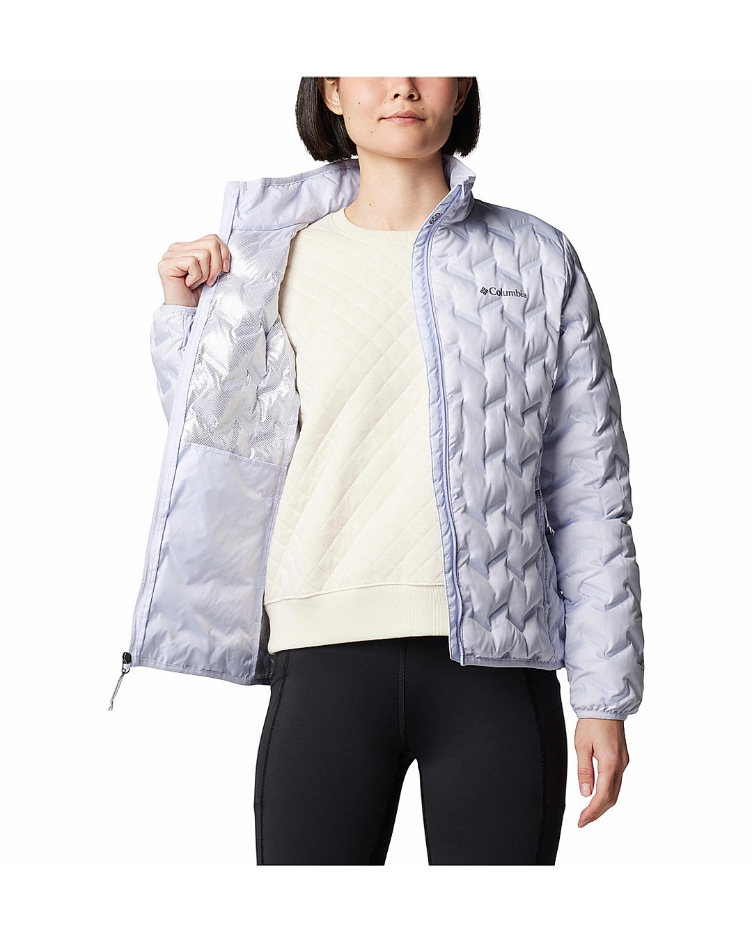 Columbia Womens Purple Omni-Heat Reflective Delta Ridge II Down Jacket