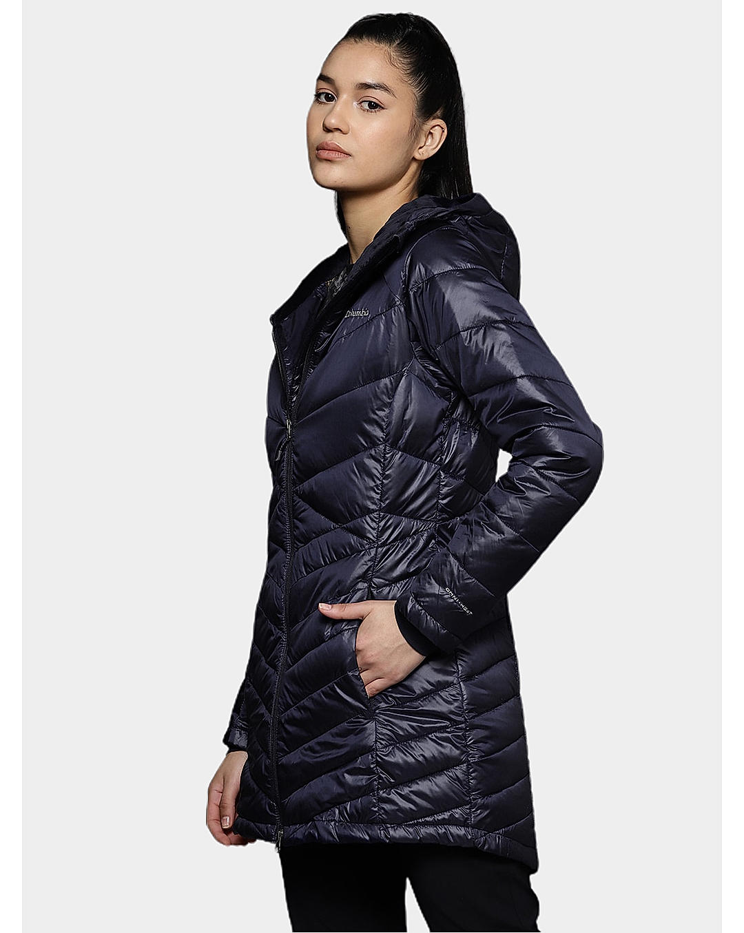 Columbia Womens Blue Omni-Heat Infinity Joy Peak Mid Jacket