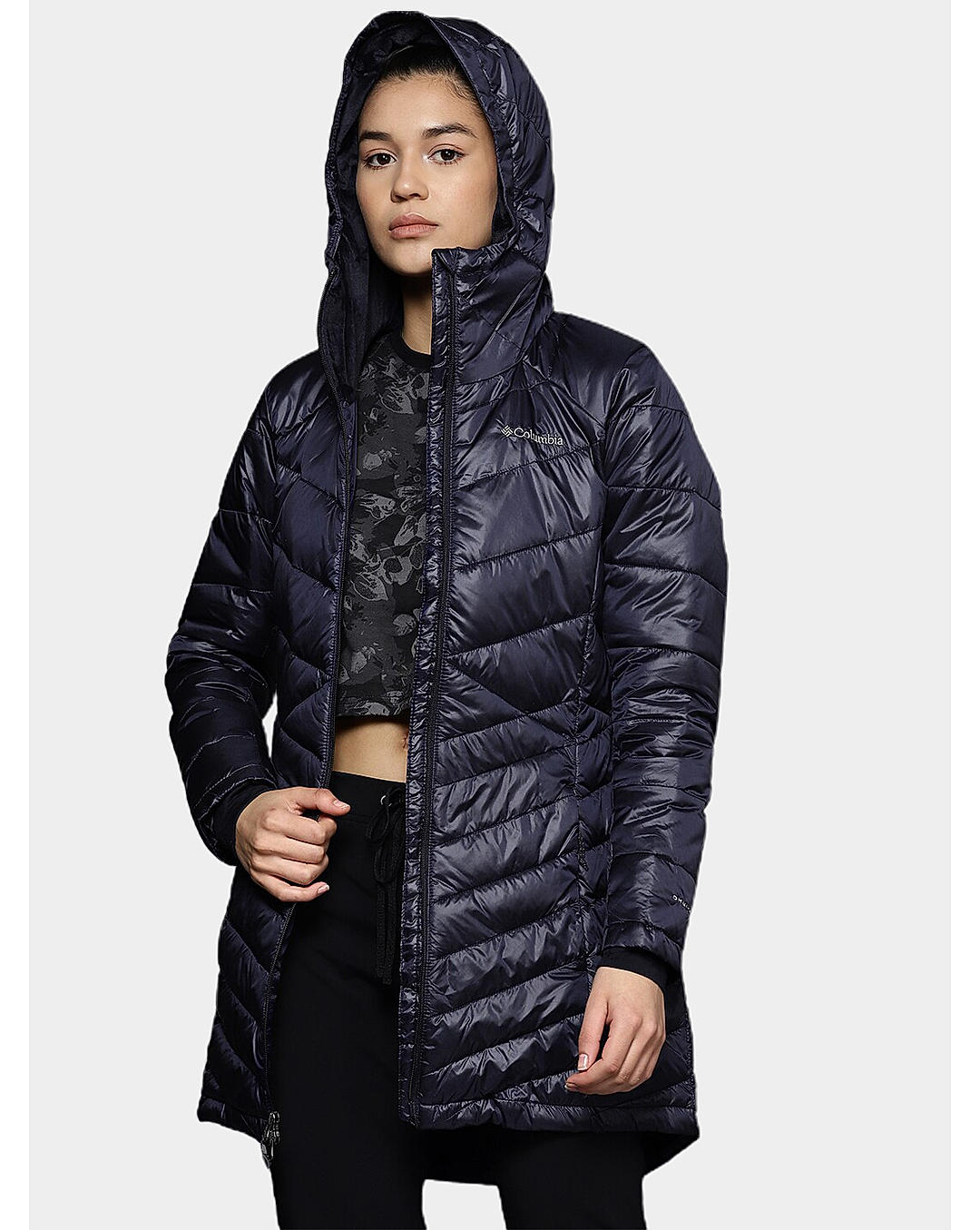 Columbia Womens Blue Omni-Heat Infinity Joy Peak Mid Jacket