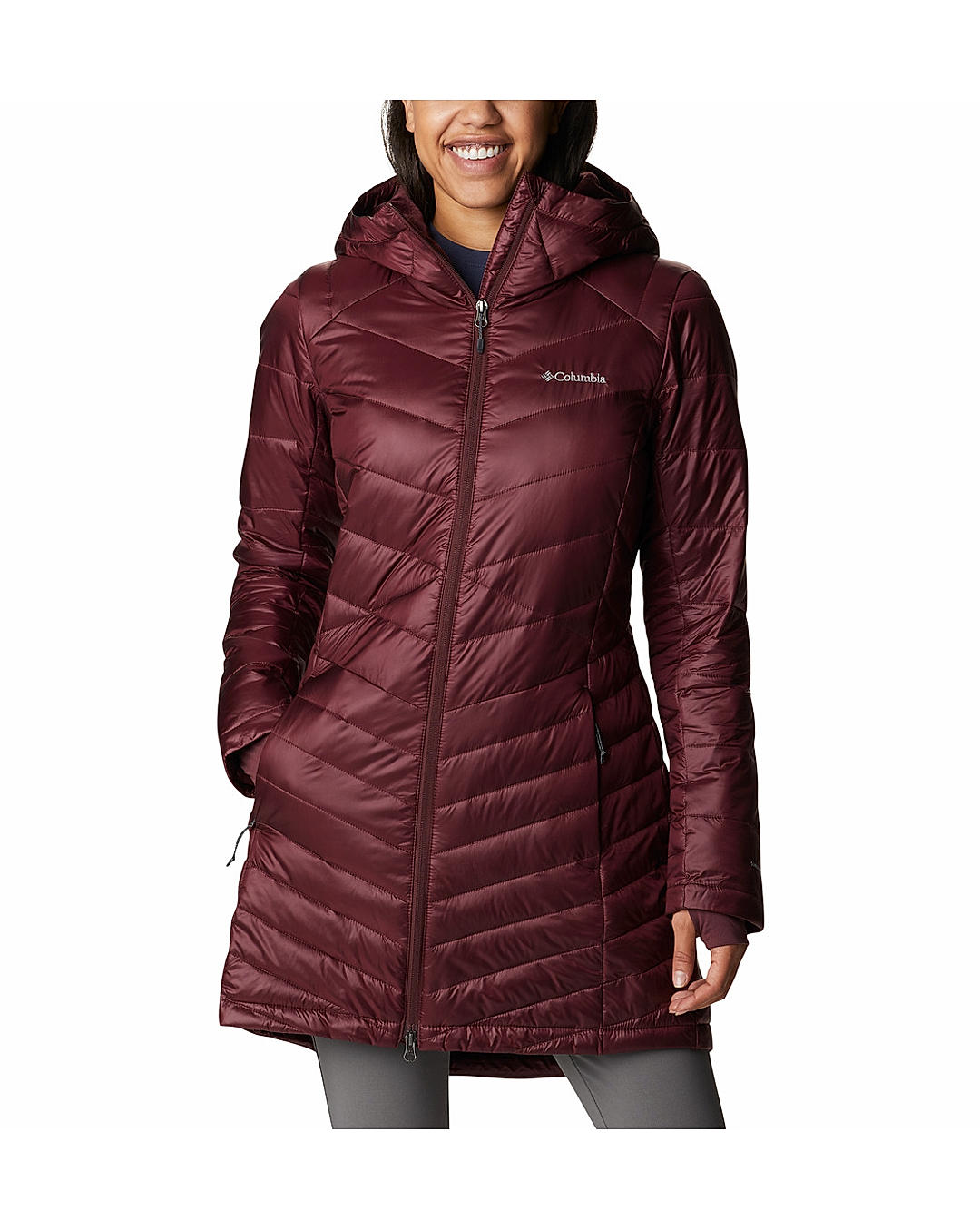 Columbia Womens Red Omni-Heat Infinity Joy Peak Mid Jacket