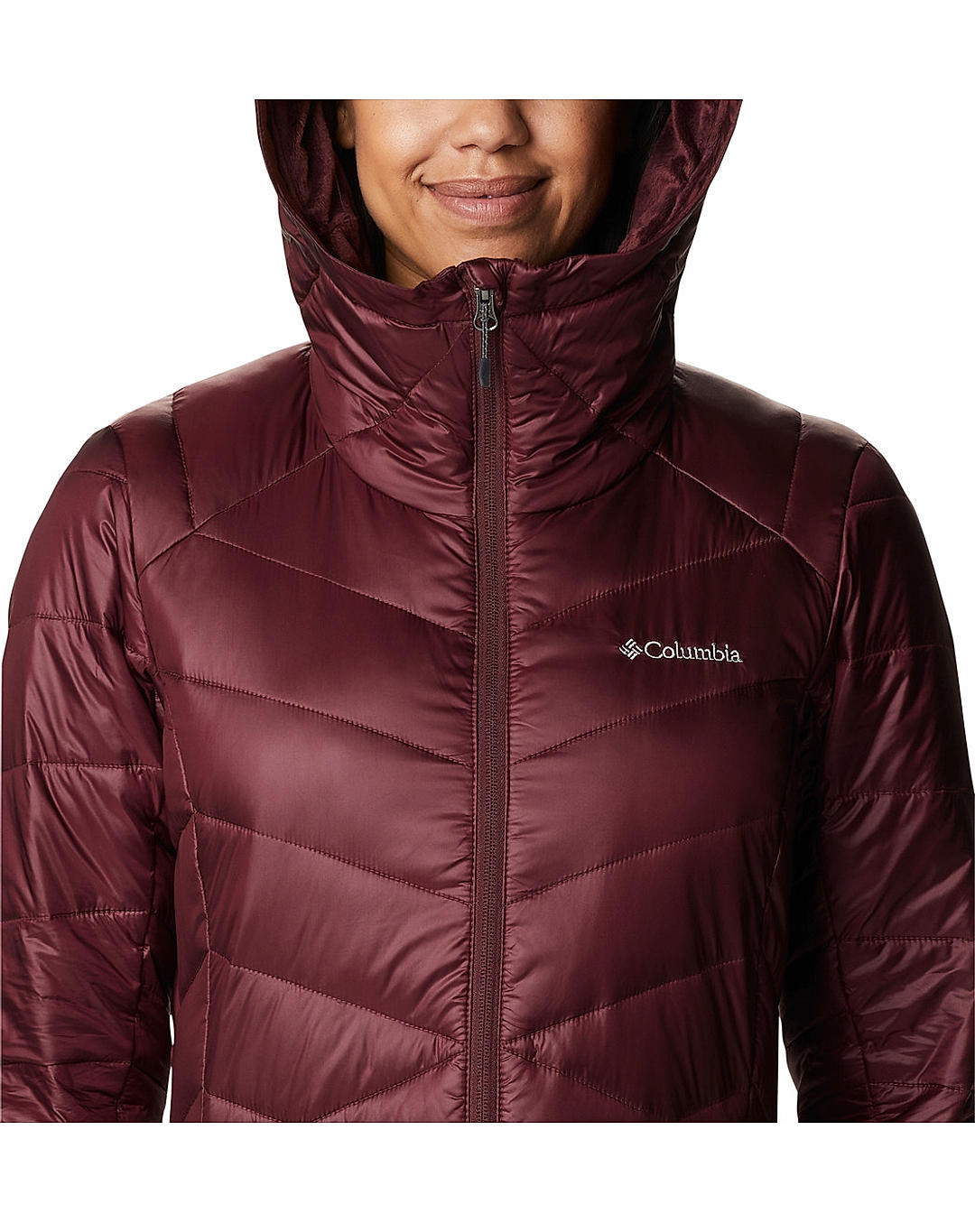 Columbia Womens Red Omni-Heat Infinity Joy Peak Mid Jacket