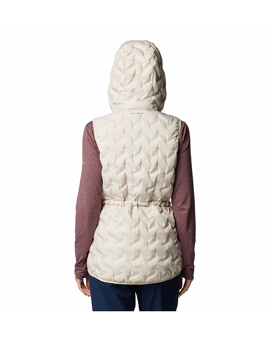Columbia Womens Beige Omni-Heat Reflective Delta Ridge II Down Vest
