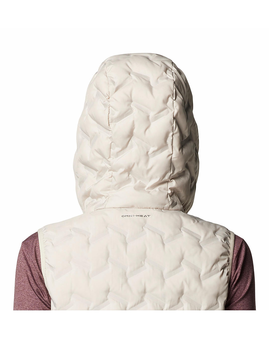 Columbia Womens Beige Omni-Heat Reflective Delta Ridge II Down Vest