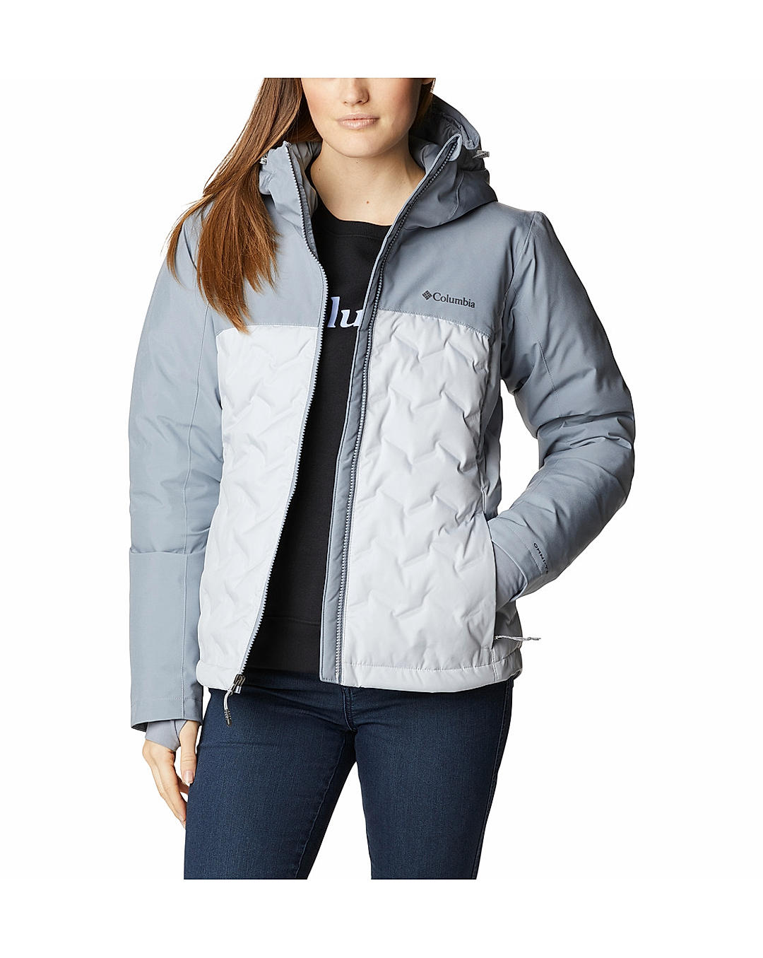 Buy Columbia Women Grey Grand Trek II Down Jacket Online at Adventuras 518303