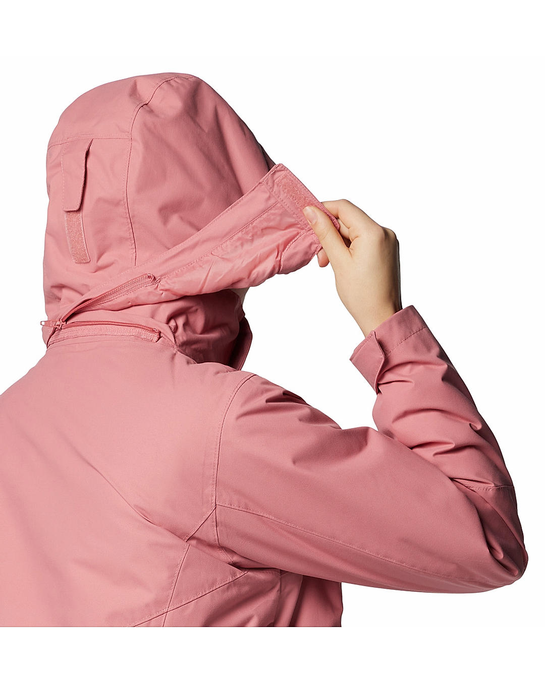 Columbia Womens Pink Omni-Heat Reflective Bugaboo III Fleece Interchange Jacket