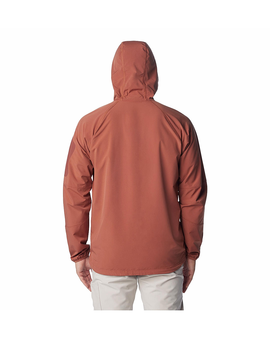 Columbia Mens Brown Omnishield Tall Heights Hooded Softshell Water and Wind Resistant Jacket