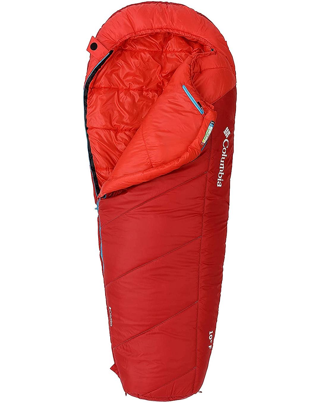 Columbia Unisex Red Columbia Mount Tabor 10F Mummy Sleeping Bag - XL