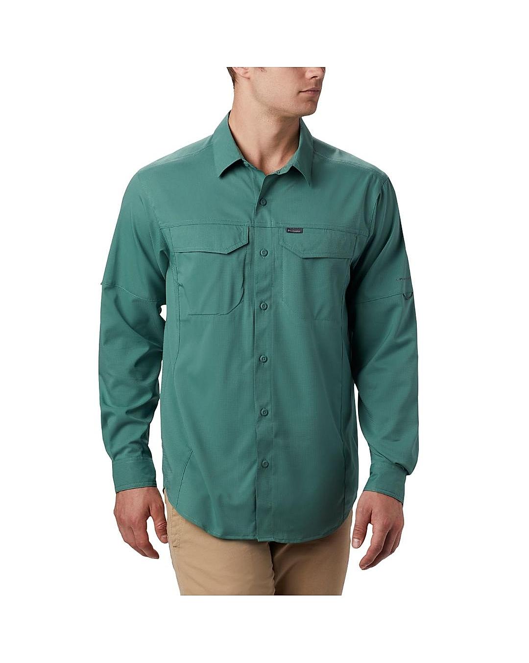 Buy Columbia Green Silver Ridge Lite Long Sleeve Shirt For Men