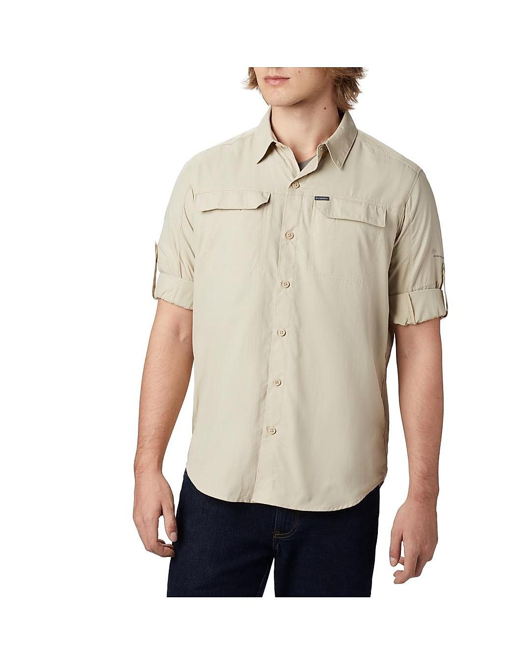 Columbia Men Cream Silver Ridge2.0 Long Sleeve Shirt