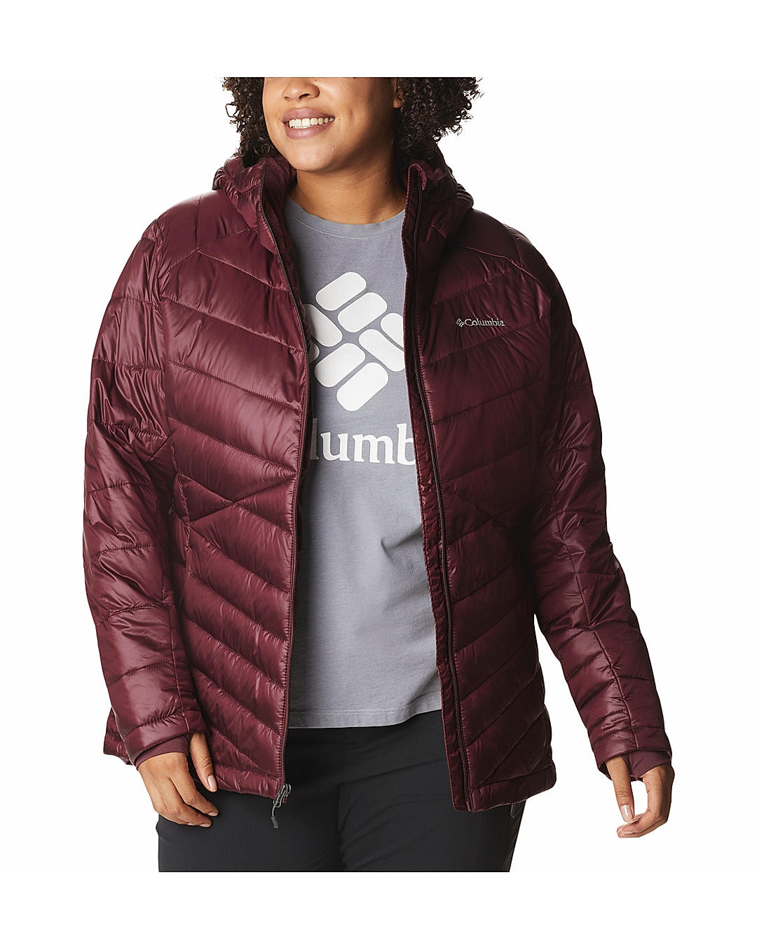 Buy Columbia Red Joy Peak Hooded Jacket For women Online at Adventuras