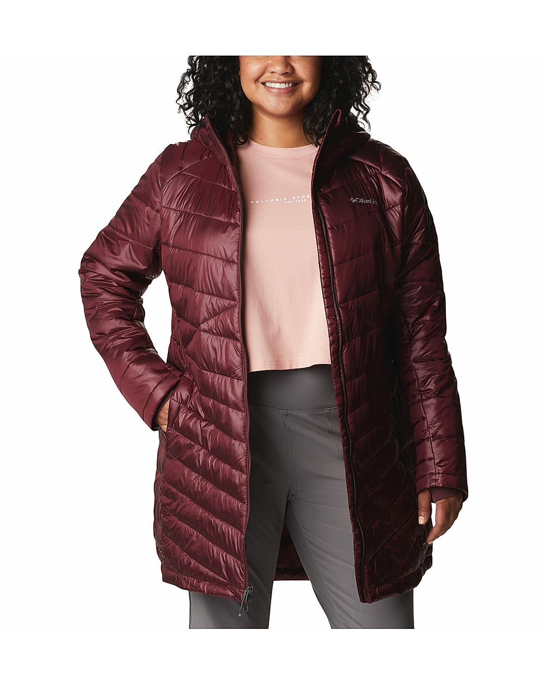 Women's Joy Peak™ Mid Insulated Hooded Jacket - Plus Size