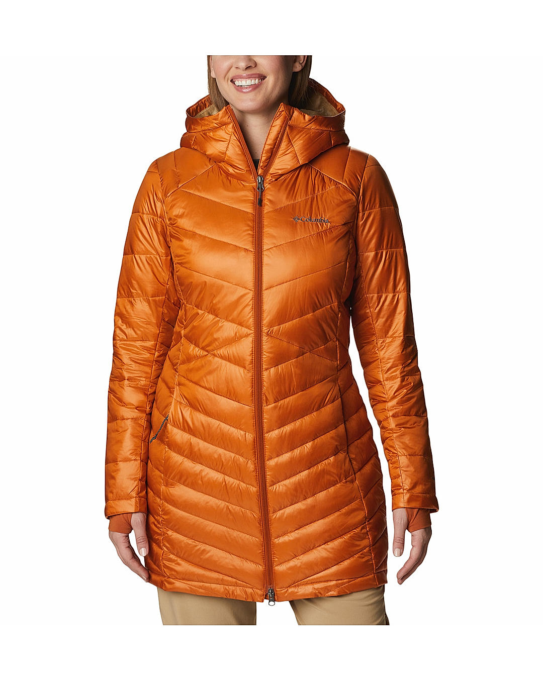 Columbia Women Orange Joy Peak Mid Jacket